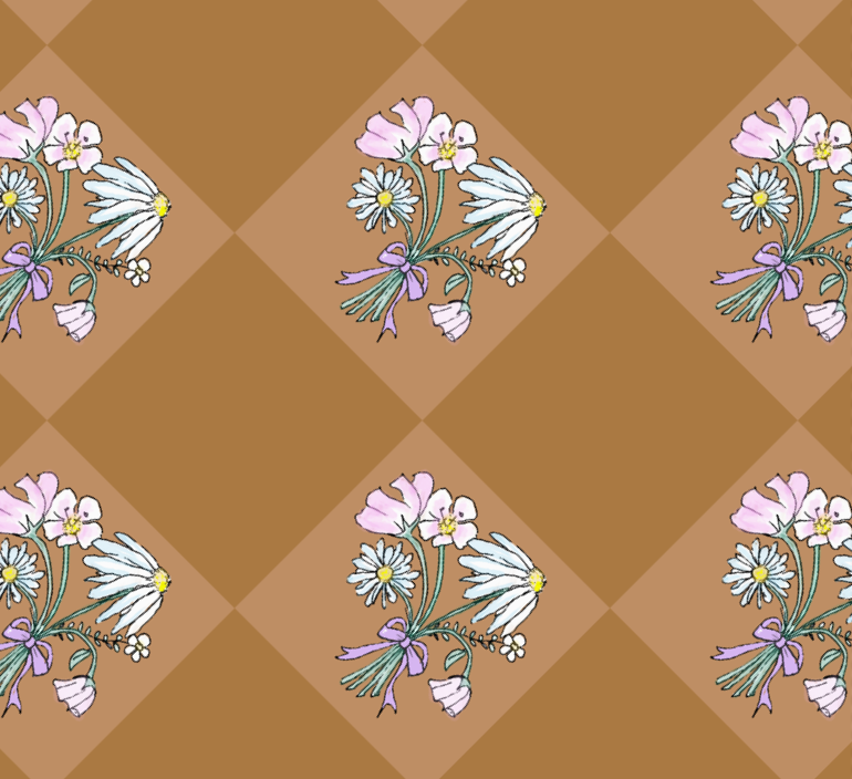 Cinnamon floral print