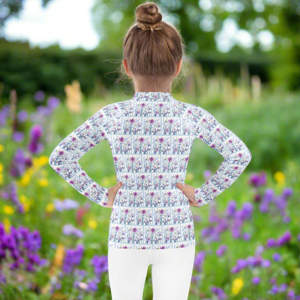 Wildflower kids rash guard