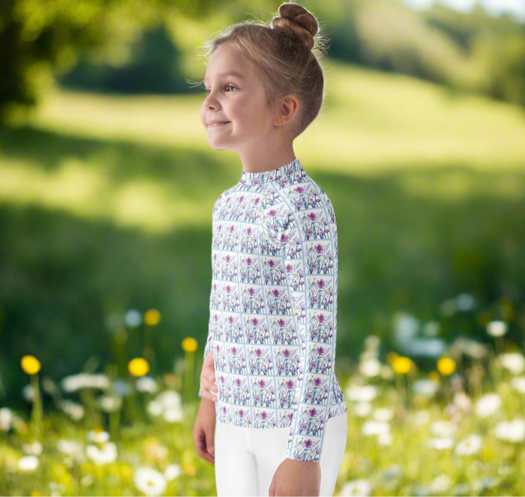 Wildflower kids rash guard